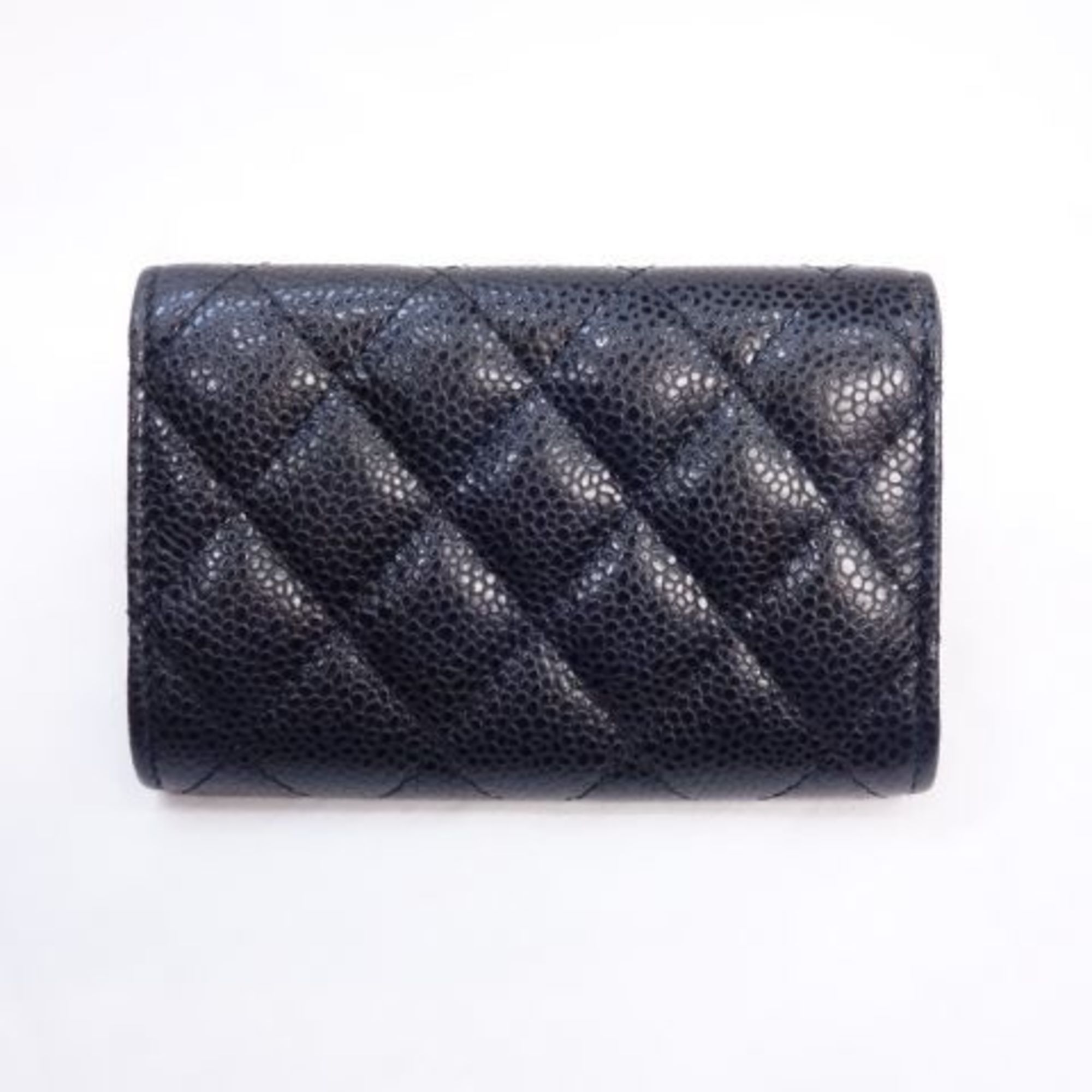 CHANEL Card Case Black Ladies Wallet Coin Pass Chanel R139-102