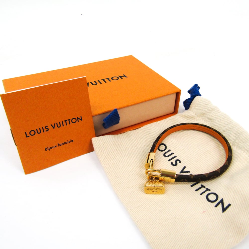 Louis Vuitton Monogram Brasle Alma M6220E Metal,Monogram Bracelet  Gold,Monogram