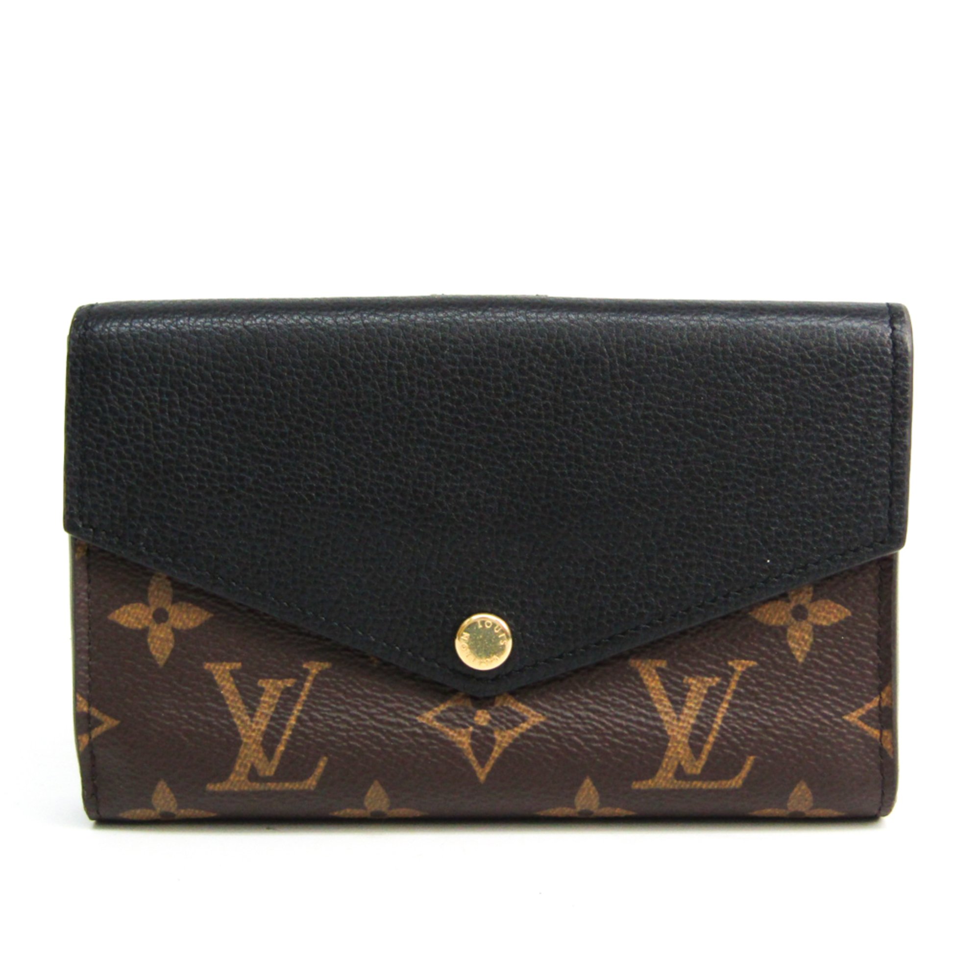 Louis Vuitton Monogram Pallas Compact Wallet M60990 Women's Monogram,Leather Middle Wallet (bi-fold) Monogram,Noir