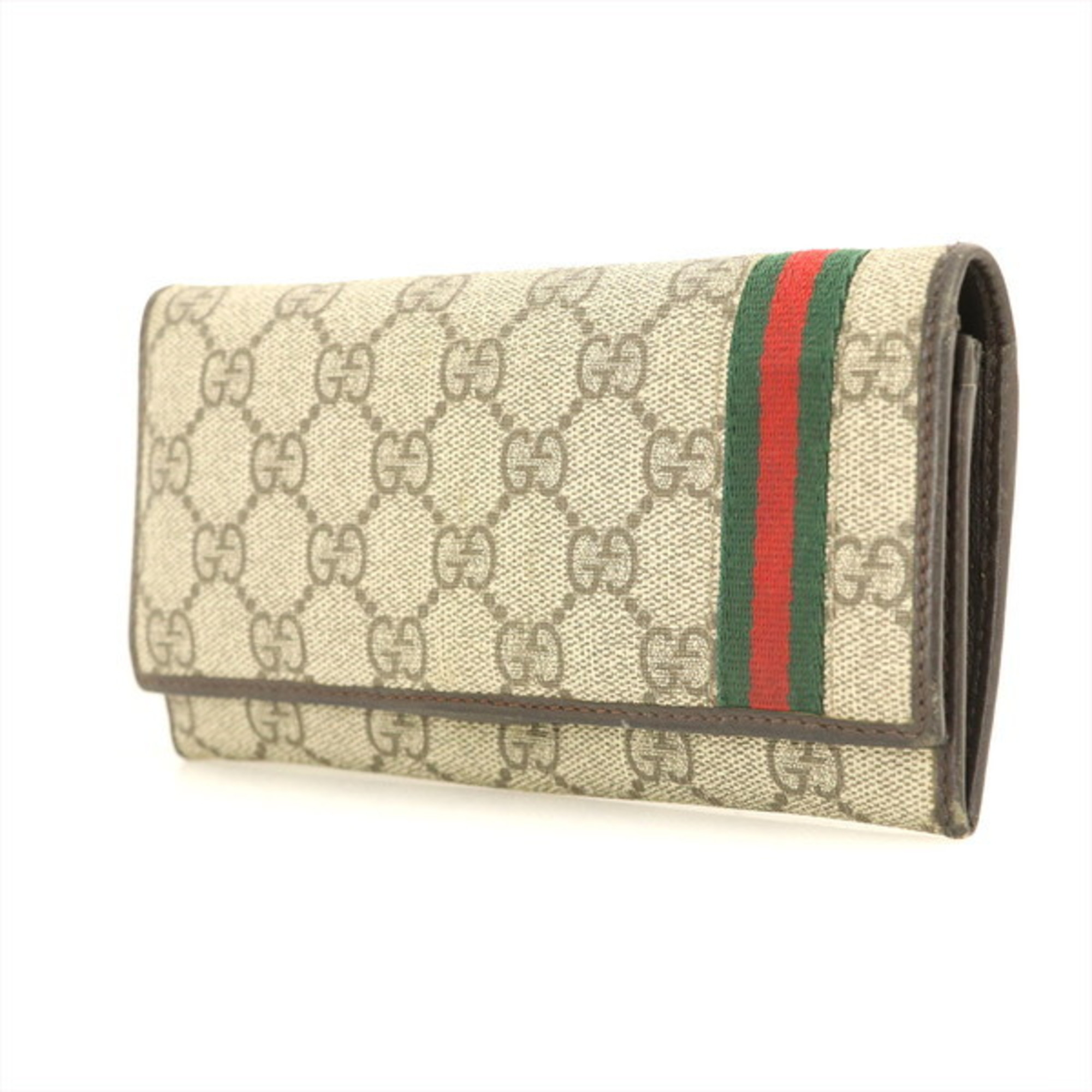 Gucci GUCCI Sherry Line PVC GG Supreme Wallet