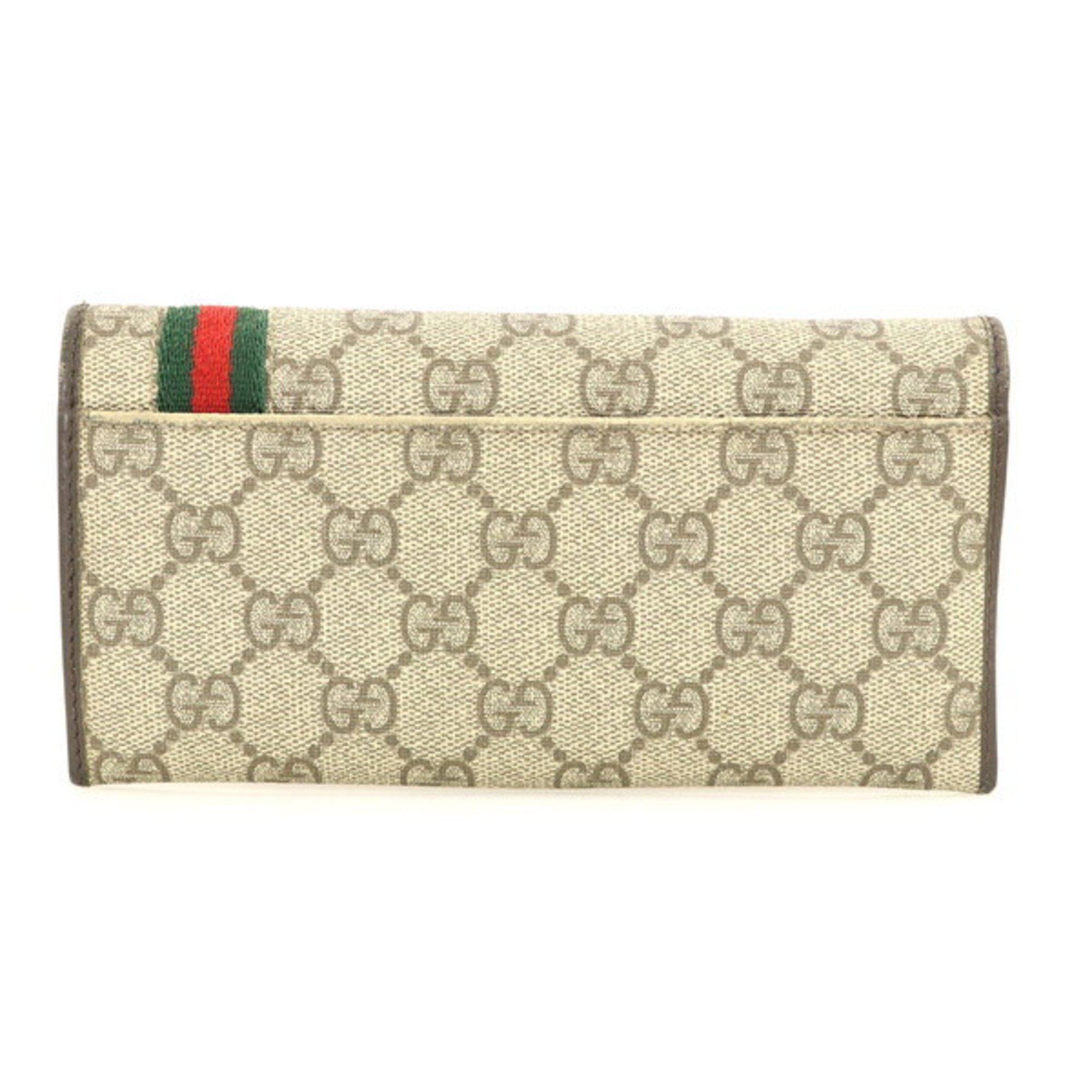 Gucci GUCCI Sherry Line PVC GG Supreme Wallet