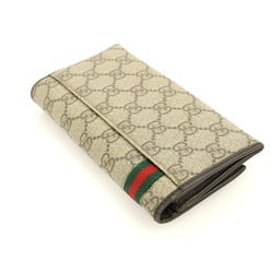 Gucci GUCCI Sherry Line PVC GG Supreme Wallet