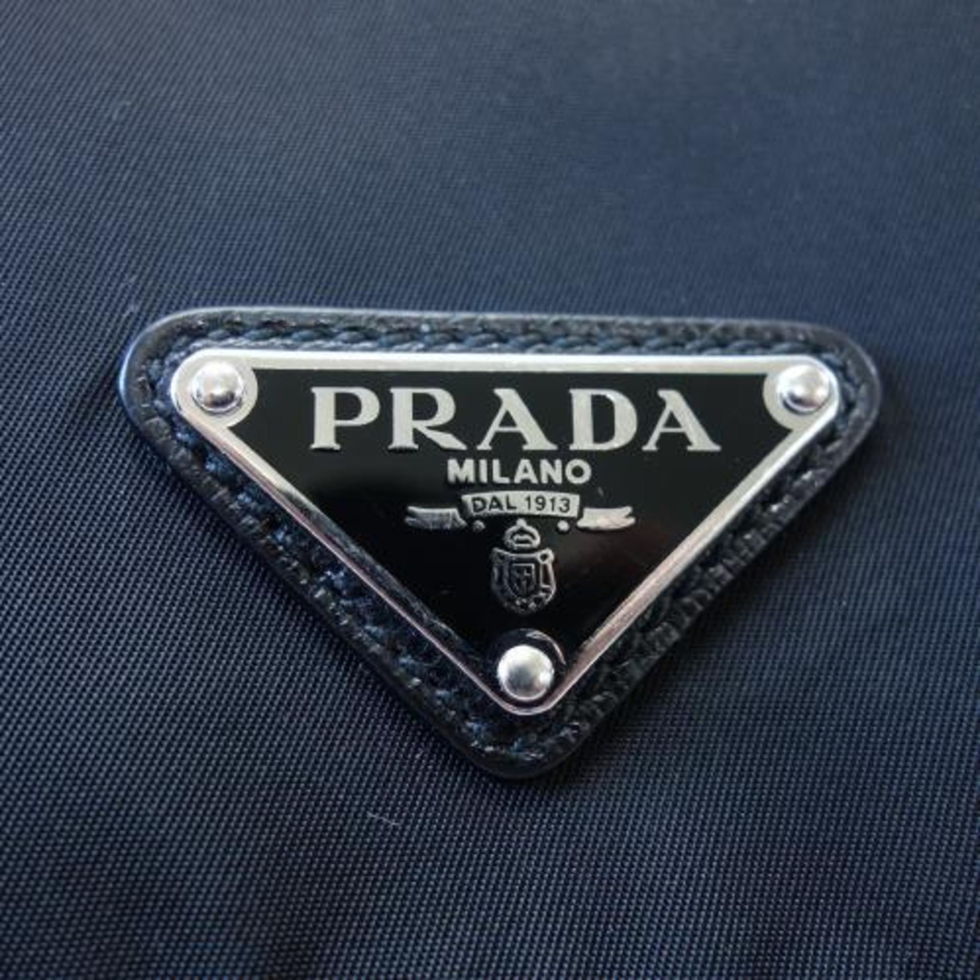 PRADA Prada shoulder bag nylon canvas black