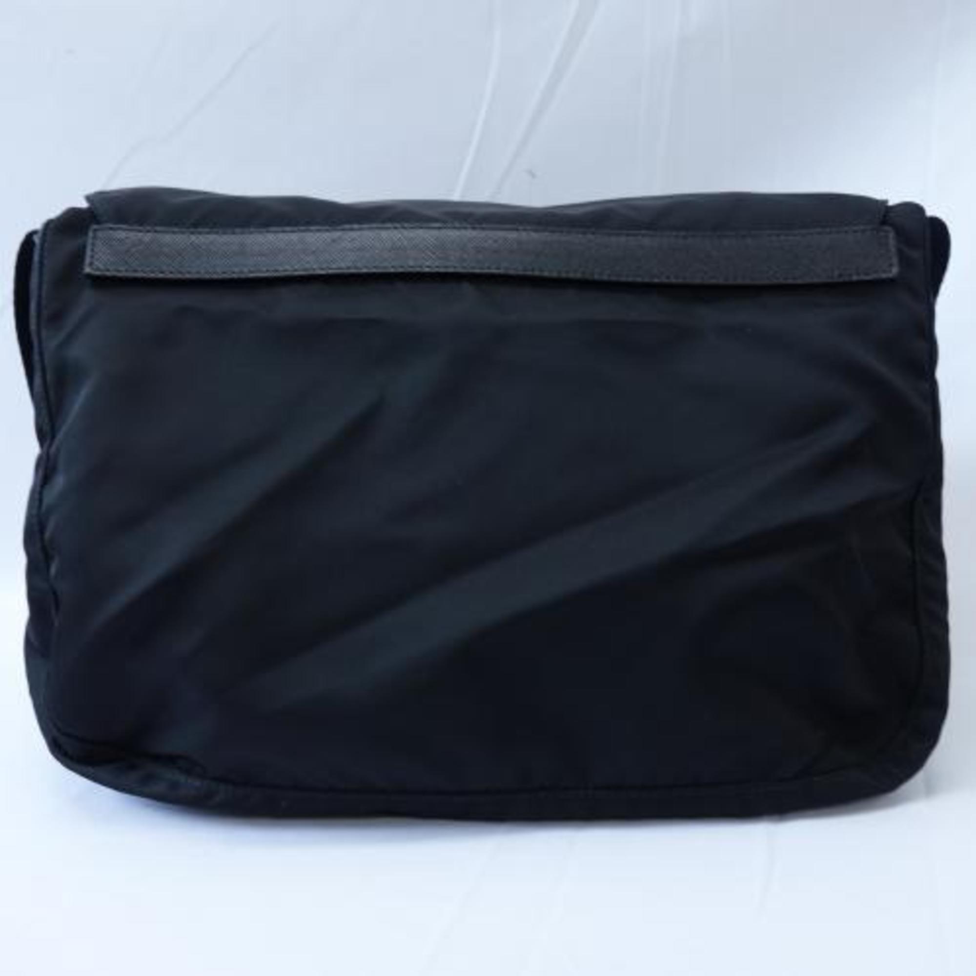 PRADA Prada shoulder bag nylon canvas black