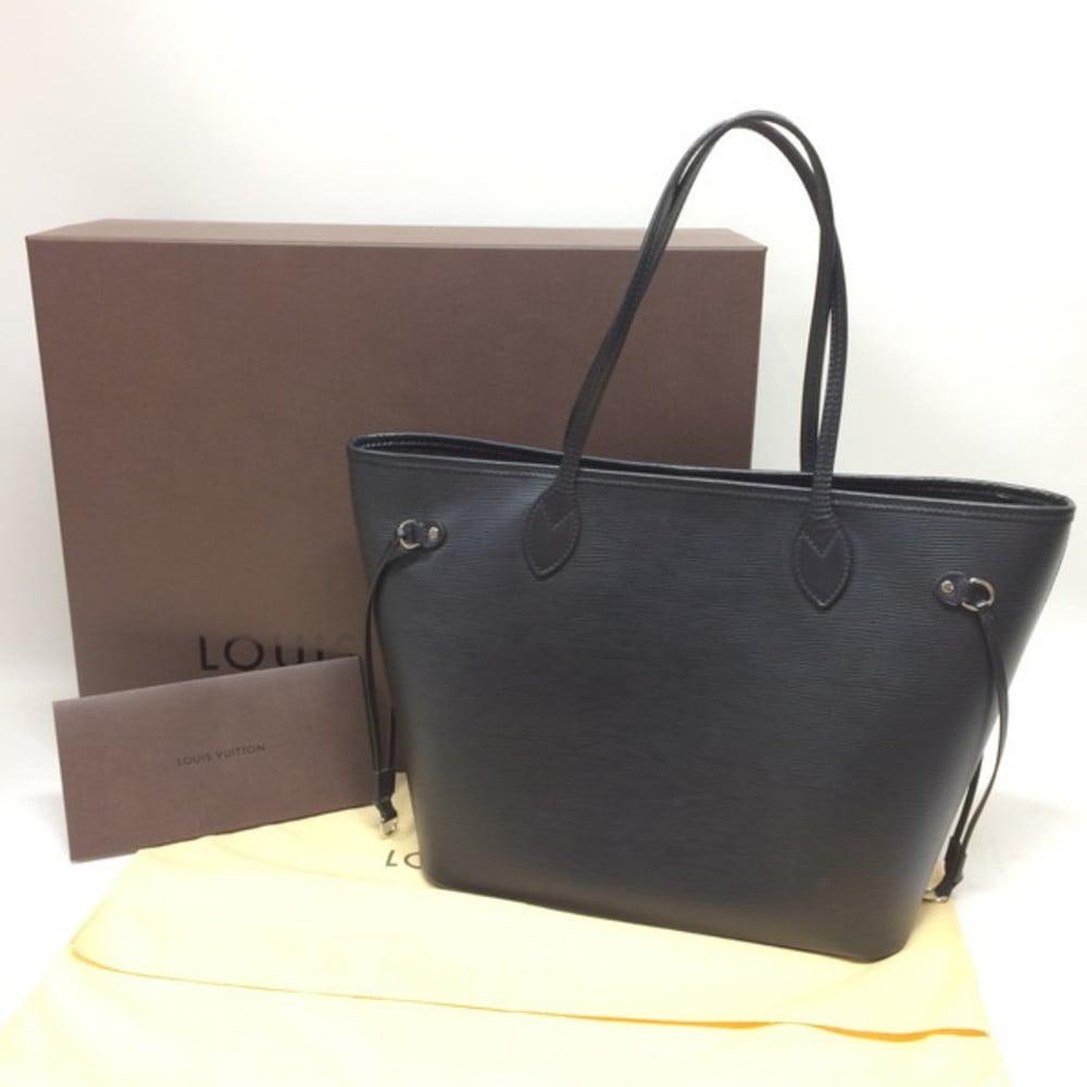 LOUIS VUITTON Louis Vuitton Neverfull MM M40932 Epi Tote Bag Noir Men's  Women's