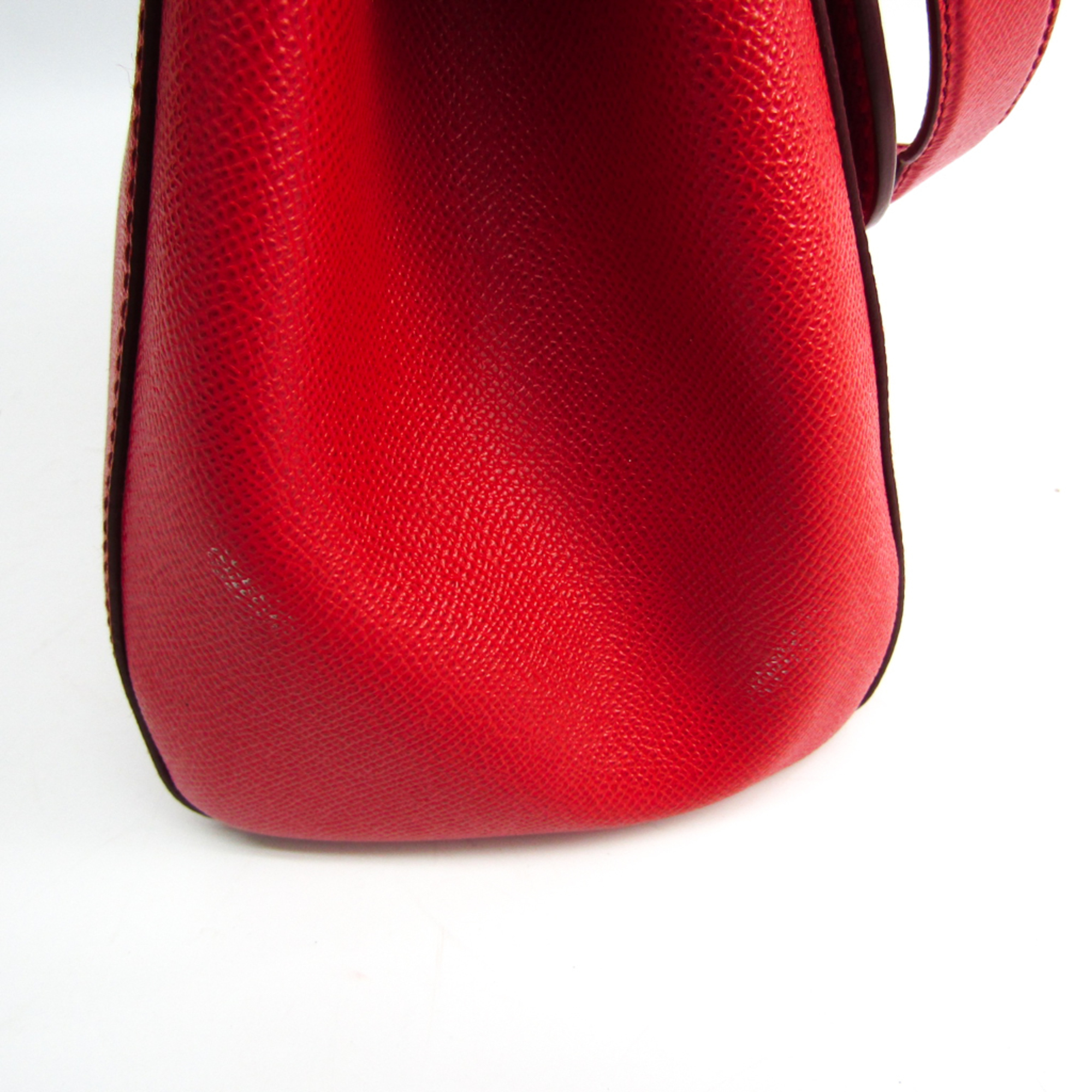 Dolce & Gabbana Sicily Women's Leather Handbag,Shoulder Bag Red Color