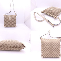 Gucci bag GG canvas light beige leather gold hardware shoulder