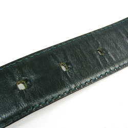 Louis Vuitton Taiga Suntur Classic M6845V Men's Leather Belt Green 85