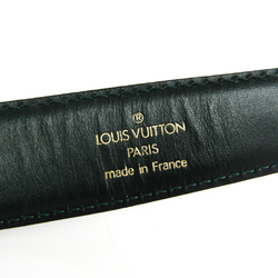 Louis Vuitton Taiga Suntur Classic M6845V Men's Leather Belt Green 85