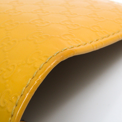 Gucci MicroGuccissima 309760 Women's  Enamel Leather Long Wallet (bi-fold) Yellow