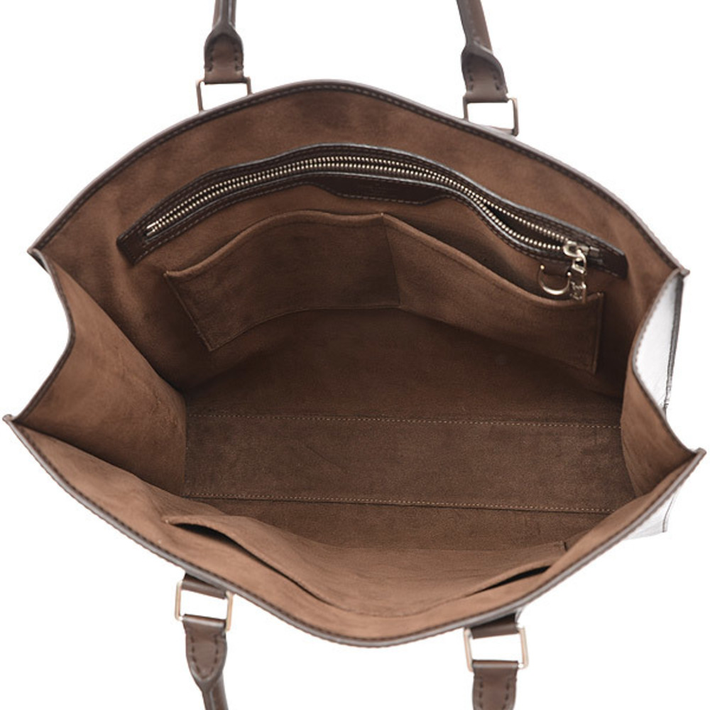 Louis Vuitton Nomade Leather Sac Plat in Dark Brown Tote Handbag