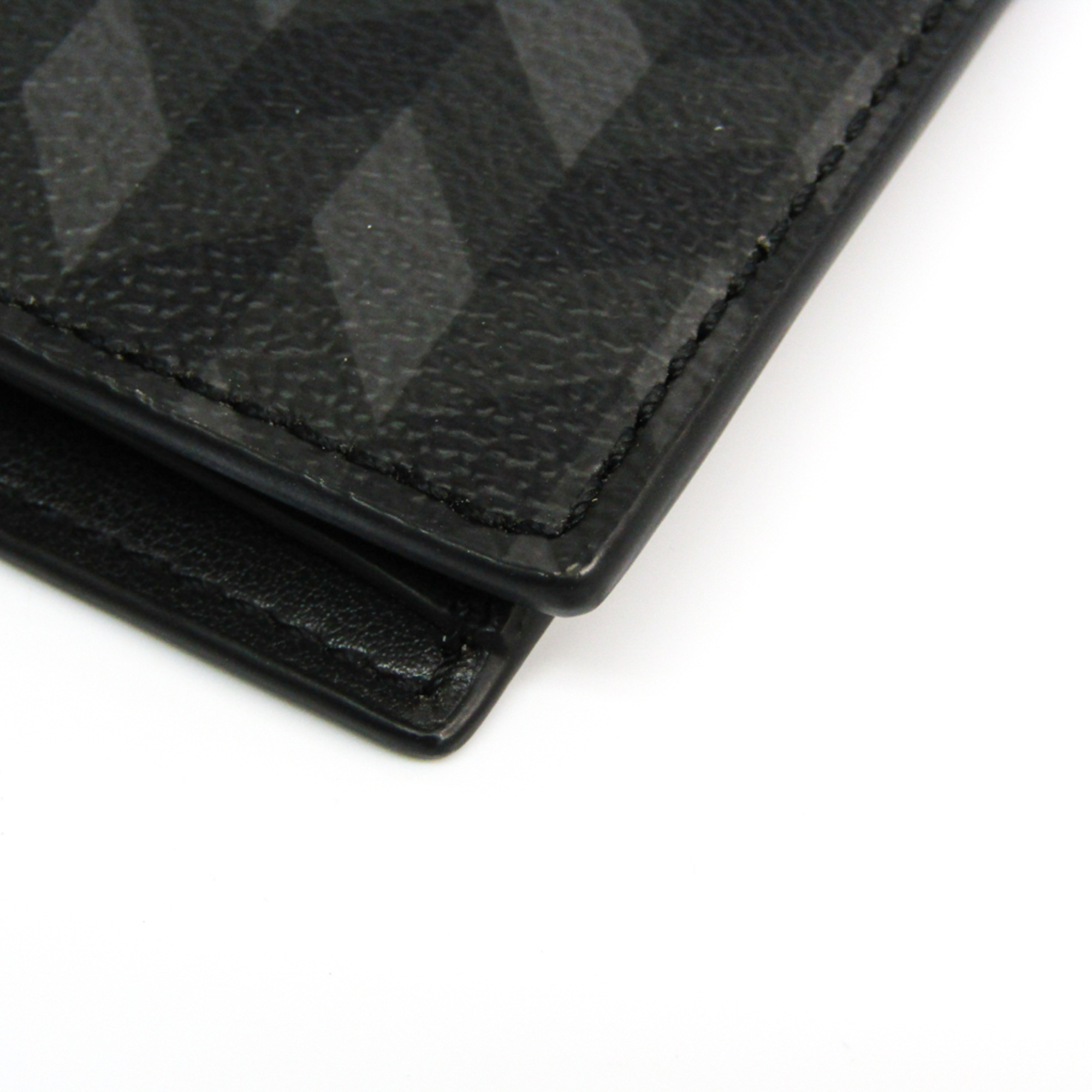 Coach Herringbone Pattern F30300 Coated Canvas Leather Passport Cover Black,Gray