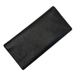 Prada Bi-Fold Wallet NERO Saffiano Leather Women's Men's