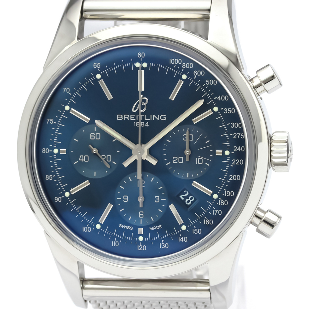 BREITLING  TRANSOCEAN, A STAINLESS STEEL AUTOMATIC WRISTWATCH