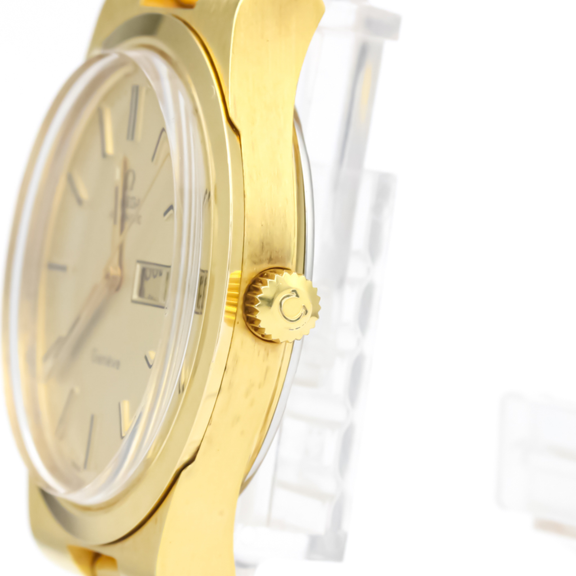 Omega Geneve Automatic Gold Plated Men's Dress Watch 166.0174