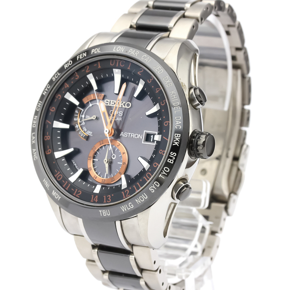 Seiko Astron Solar Ceramic,Titanium Men's Sports Watch SBXA017