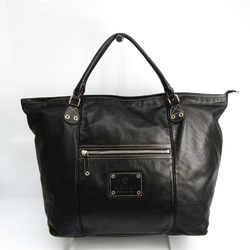 Gucci 201450 Unisex Leather Boston Bag Black