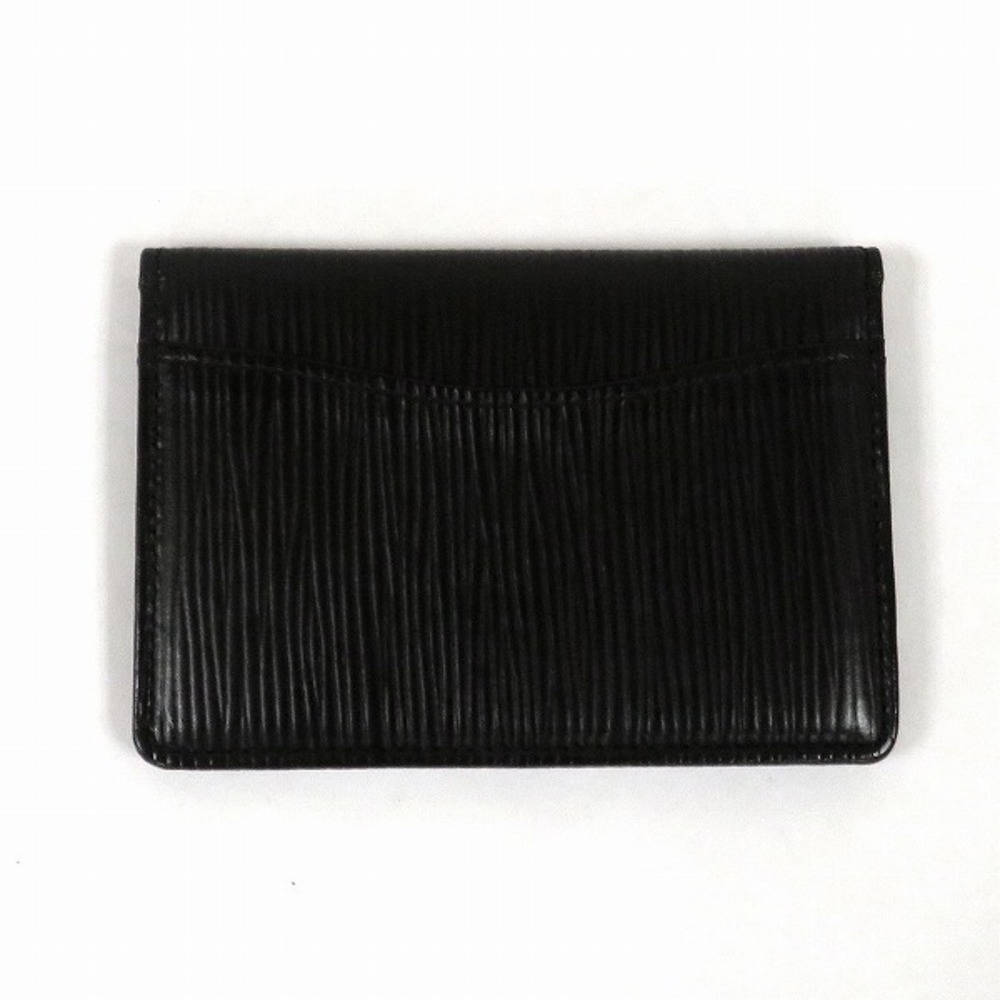 Louis Vuitton Black Epi Leather Business Card Holder Louis Vuitton
