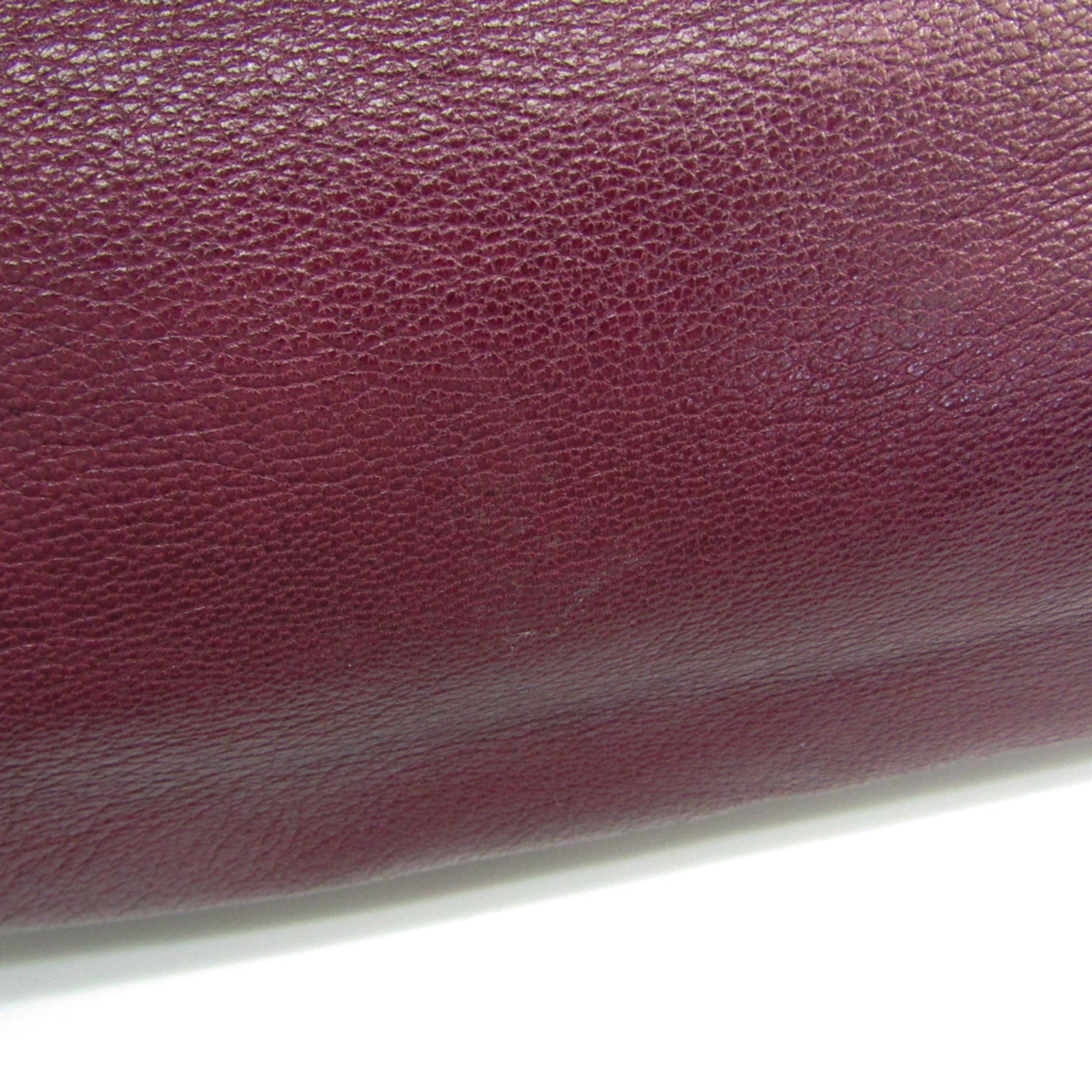 Coach Christine 14214 Women's Leather Tote Bag Dark Purple,Wine