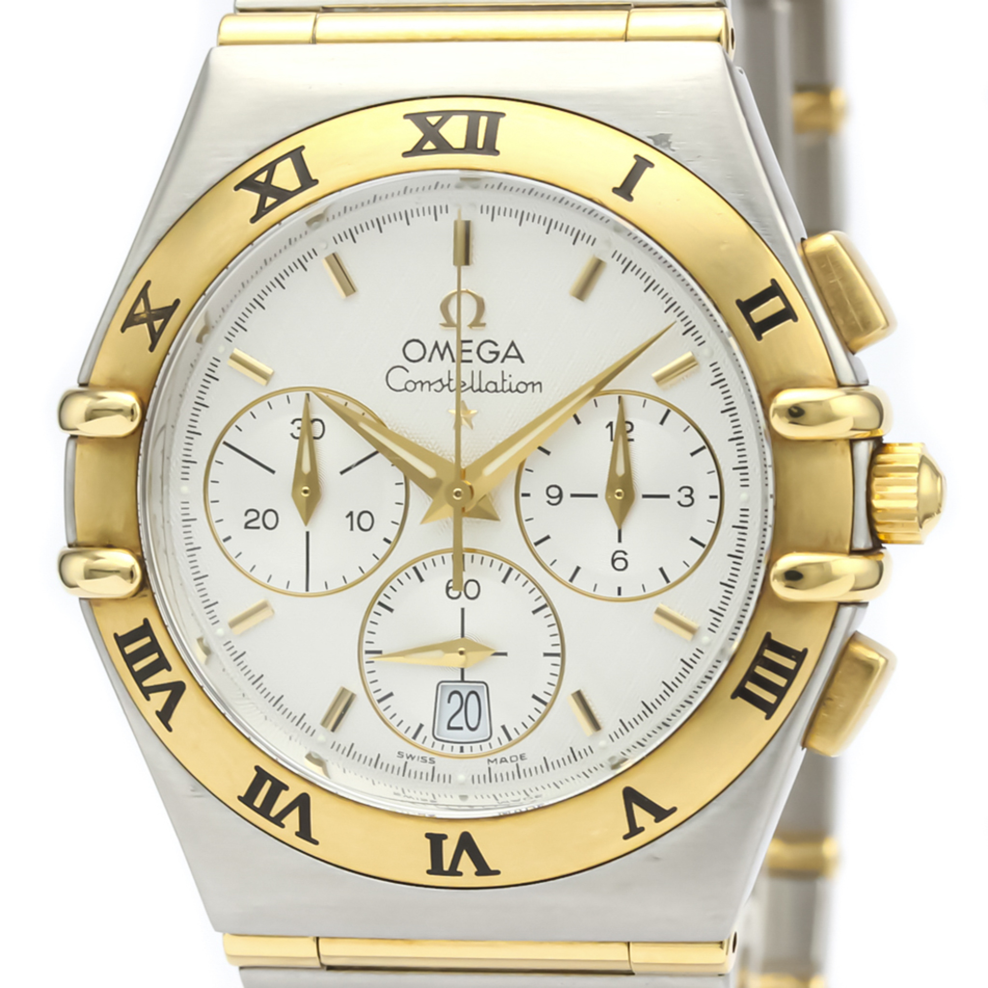 Omega Constellation Quartz Stainless Steel,Yellow Gold (18K) Men's Sports Watch 1242.30