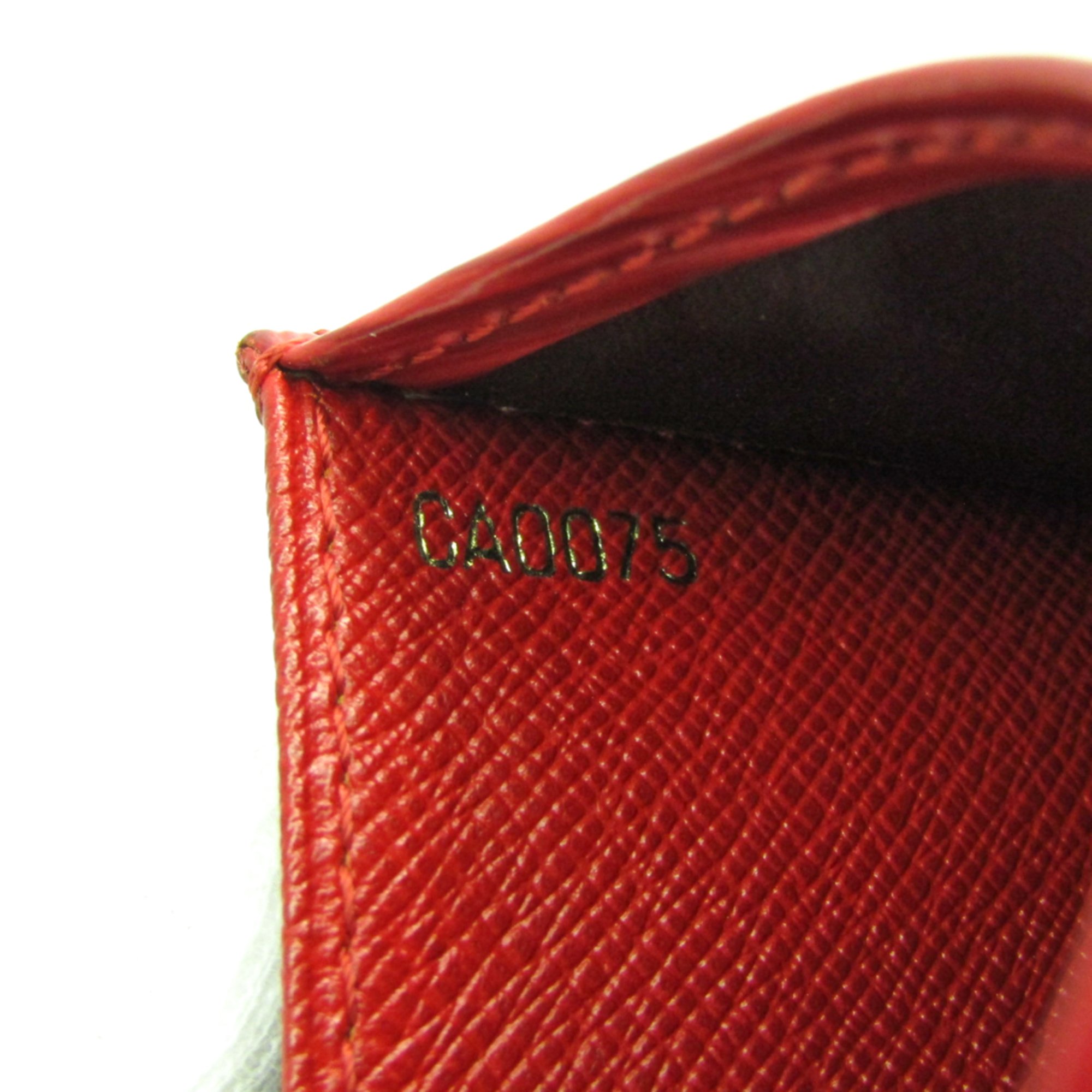 Louis Vuitton Epi Porto Monet Sanpur M63417 Women's Epi Leather Coin Purse/coin Case Castilian Red