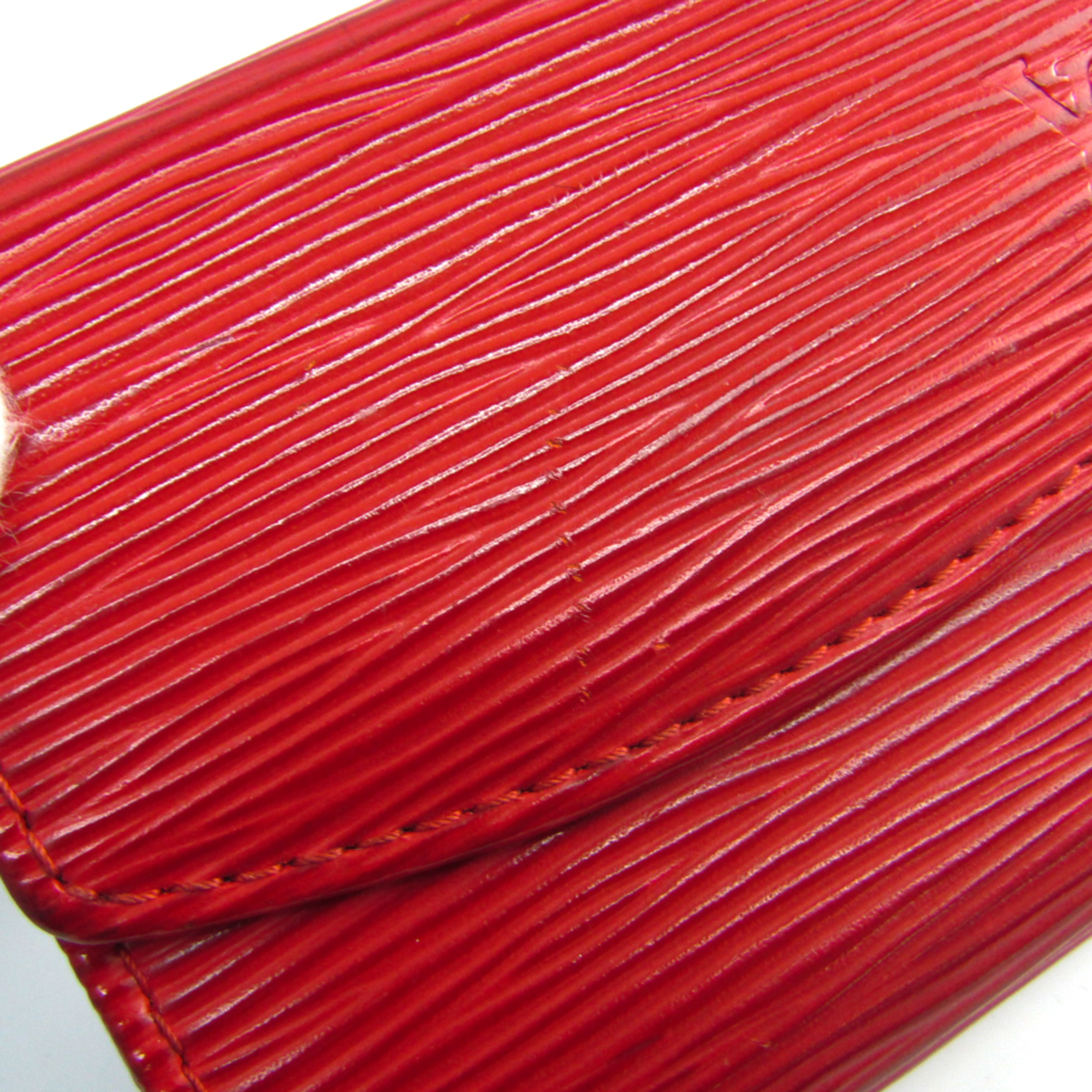 Louis Vuitton Epi Porto Monet Sanpur M63417 Women's Epi Leather Coin Purse/coin Case Castilian Red