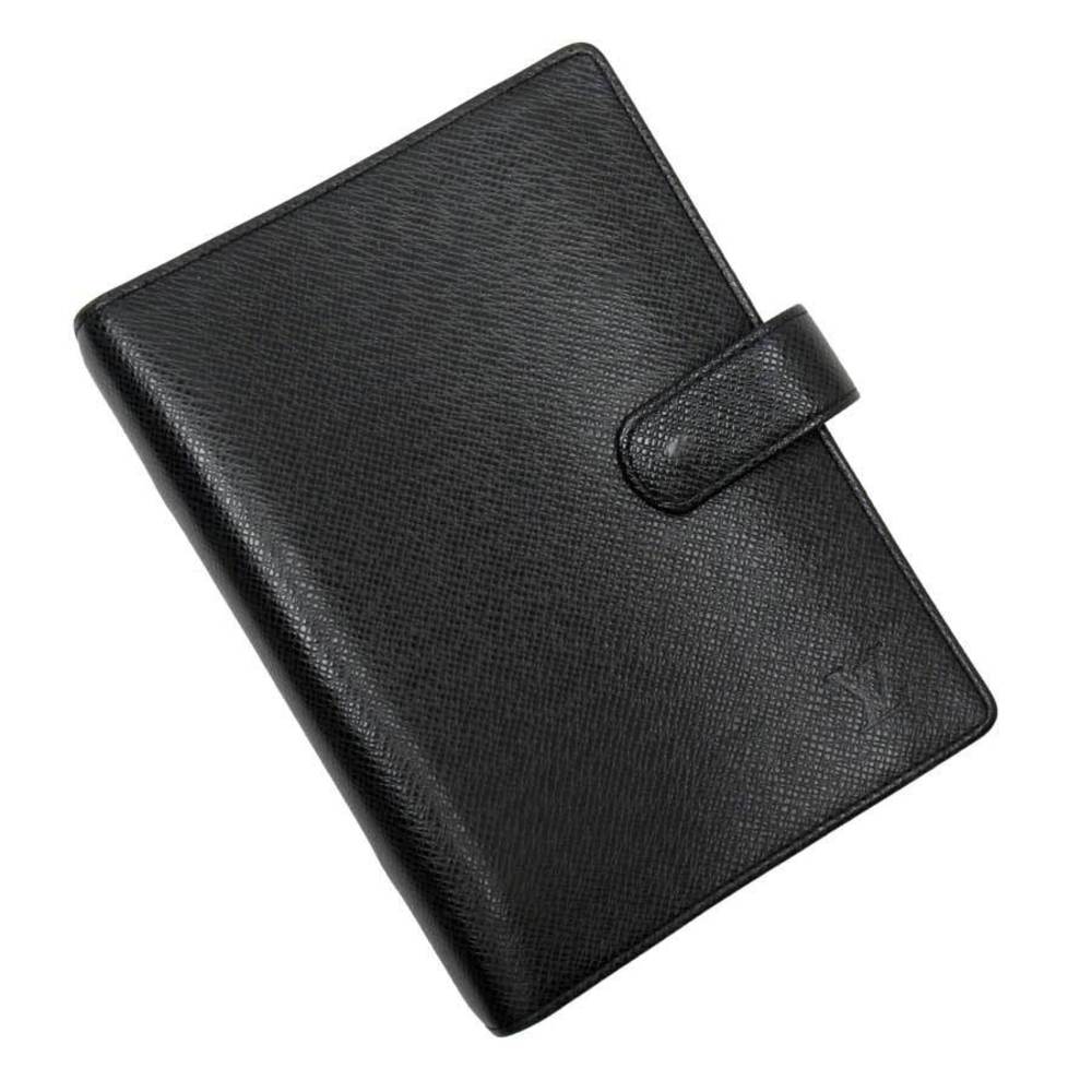 Louis Vuitton Notebook Cover Agenda Taiga MM Aldwards Leather Women's