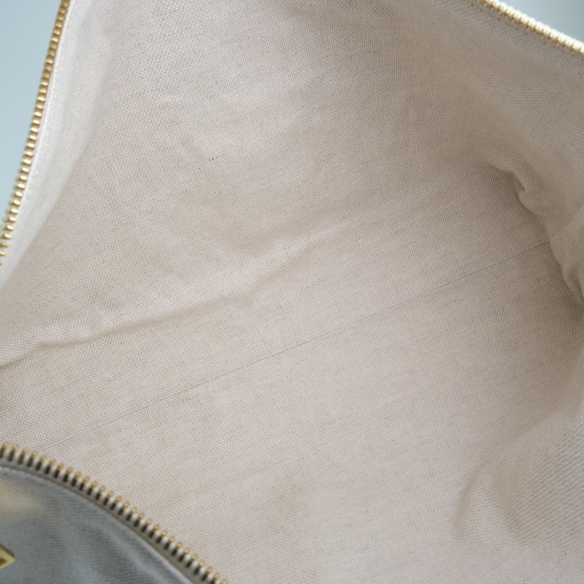 Bottega Veneta BOTTEGAVENETA bag-in-bag canvas beige unisex pouch