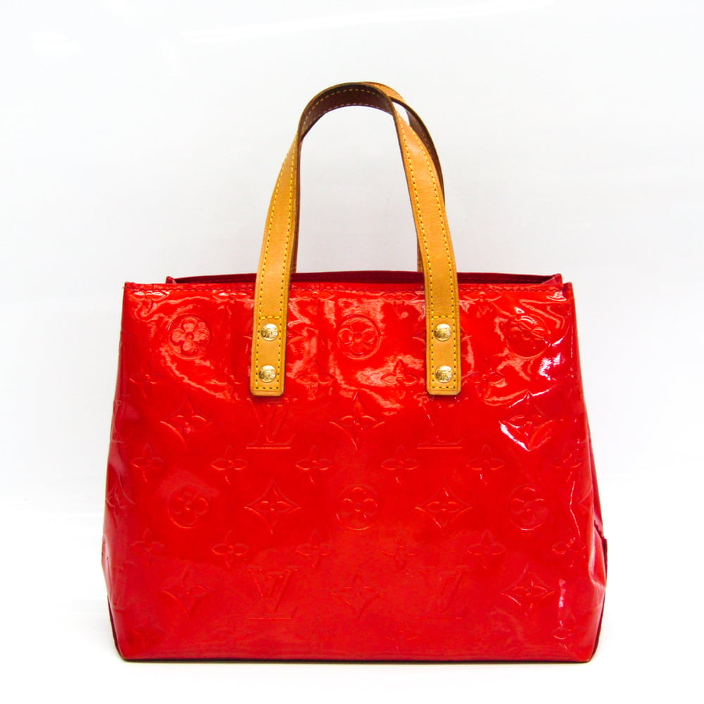 Louis Vuitton Monogram Vernis Reade PM M91088 Handbag Rouge