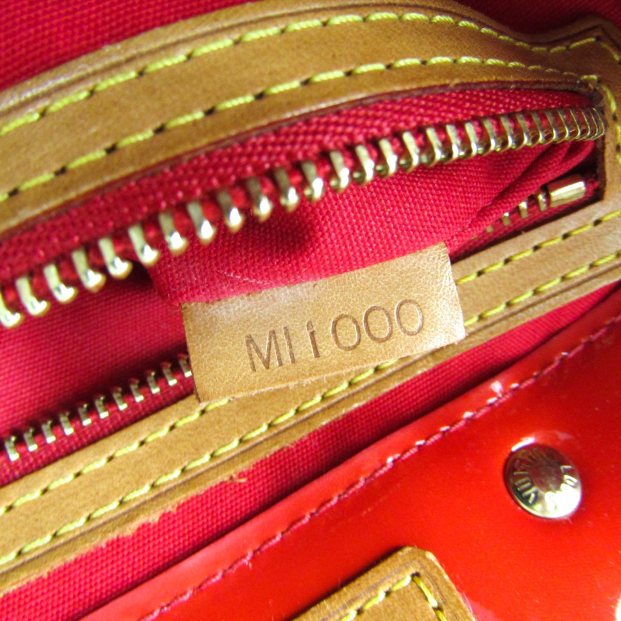 Louis Vuitton Monogram Vernis Reade PM M91088 Handbag Rouge