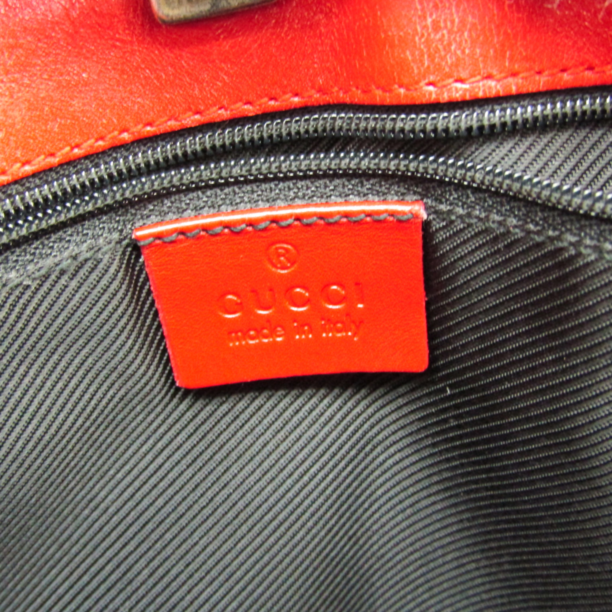 Gucci Mayer 001-4231 GG Canvas Shoulder Bag Beige,Red Color