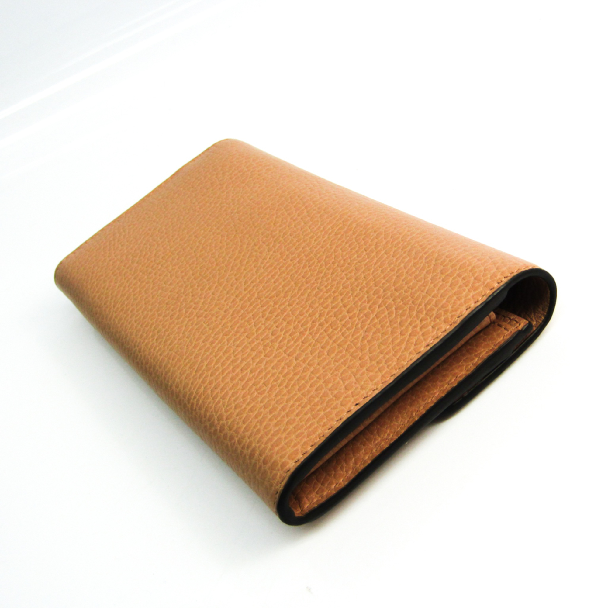 Gucci Interlocking G 598166 Women's Leather Long Wallet (bi-fold) Beige