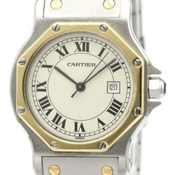 Cartier Santos Octagon Automatic Stainless Steel,Yellow Gold (18K) Women's Dress Watch
