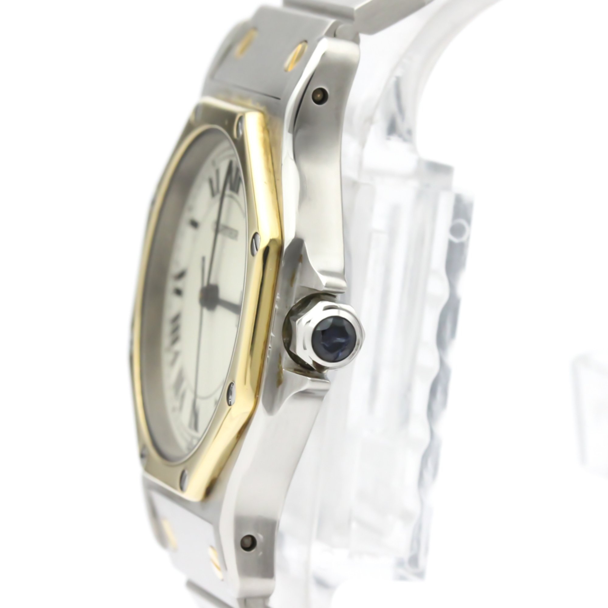 Cartier Santos Octagon Automatic Stainless Steel,Yellow Gold (18K) Women's Dress Watch