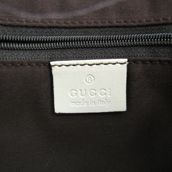 Gucci Sukey 211944 Women's Leather,GG Canvas Handbag Beige,Brown,Gray Beige