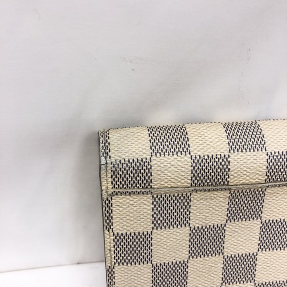 Louis Vuitton Bi-Fold Wallet N63208 Sarah Wallet Damier Azur White Gray  Long Men's Women's
