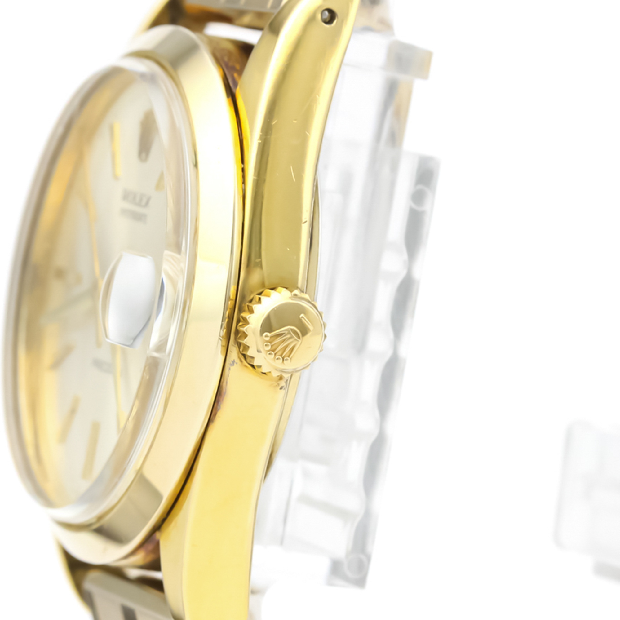 Rolex Mechanical Gold Plated Men's Dress Watch 6694