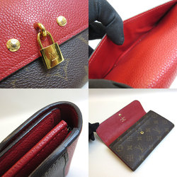 Louis Vuitton Portofeuil Venus Brown Red Long Wallet Folded Ladies Monogram M61836