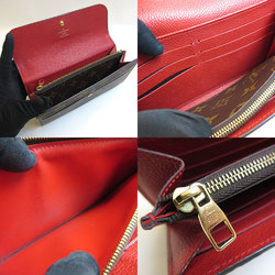 Louis Vuitton Portofeuil Venus Brown Red Long Wallet Folded Ladies Monogram M61836