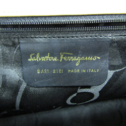 Salvatore Ferragamo Gancini BA21 2181 Women's Leather Handbag Beige