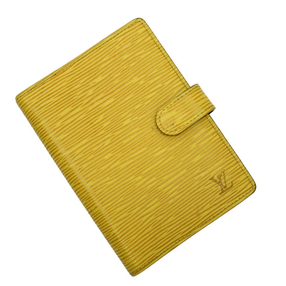 Louis Vuitton Notebook Cover Agenda Epi PM Yellow Leather R20059