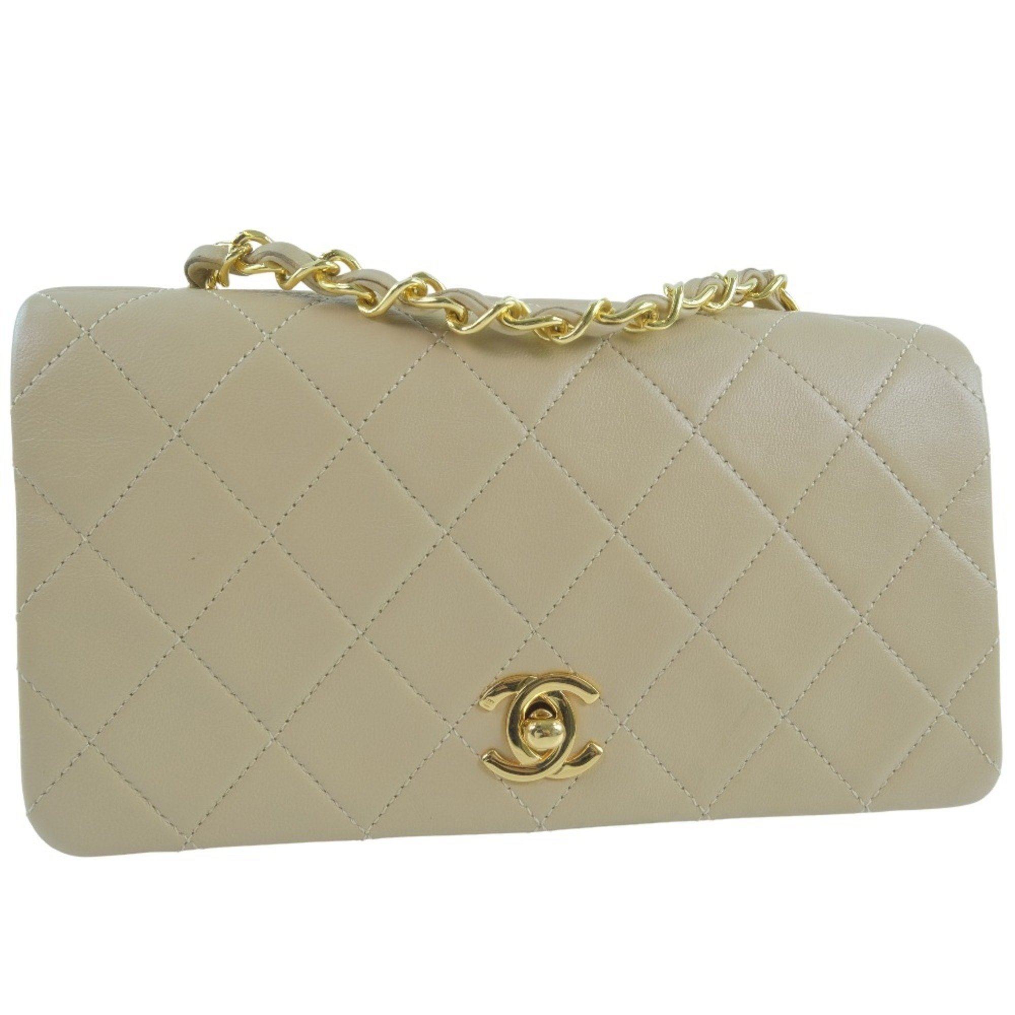 CHANEL Chain Shoulder Matrasse Lambskin Women's Bag