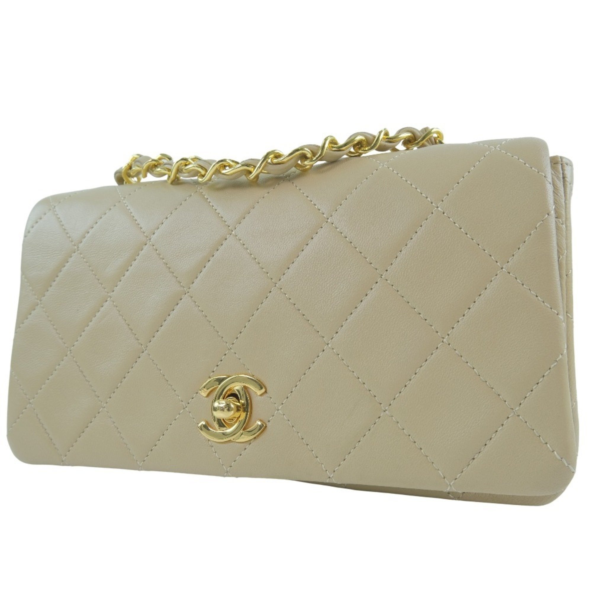 CHANEL Chain Shoulder Matrasse Lambskin Women's Bag