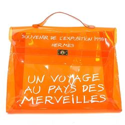 Hermes Handbag Wonderland Limited Vinyl Kelly Orange HERMES Ladies