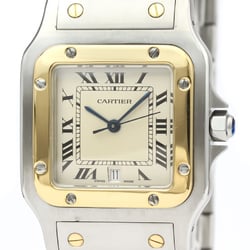 Cartier Santos Galbee Quartz Stainless Steel,Yellow Gold (18K) Men's Dress Watch 187901