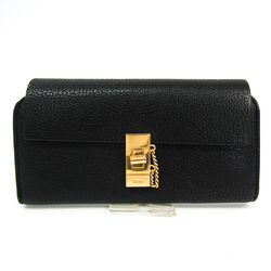 Chloé Drew Women's Leather Long Wallet (bi-fold) Black