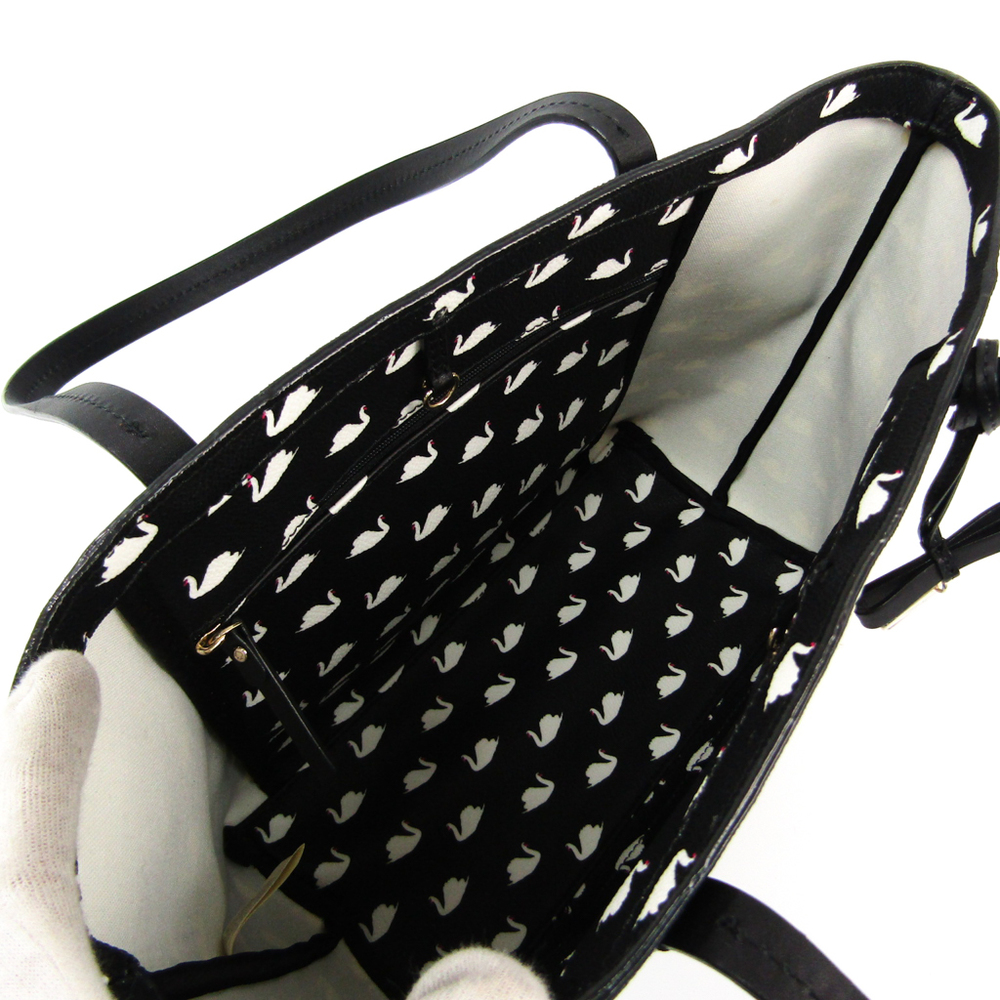 Kate Spade HAWTHORNE LANE SWANS SMALL RYAN PXRU7027 Women's Leather,PVC Tote  Bag Black,White | eLADY Globazone