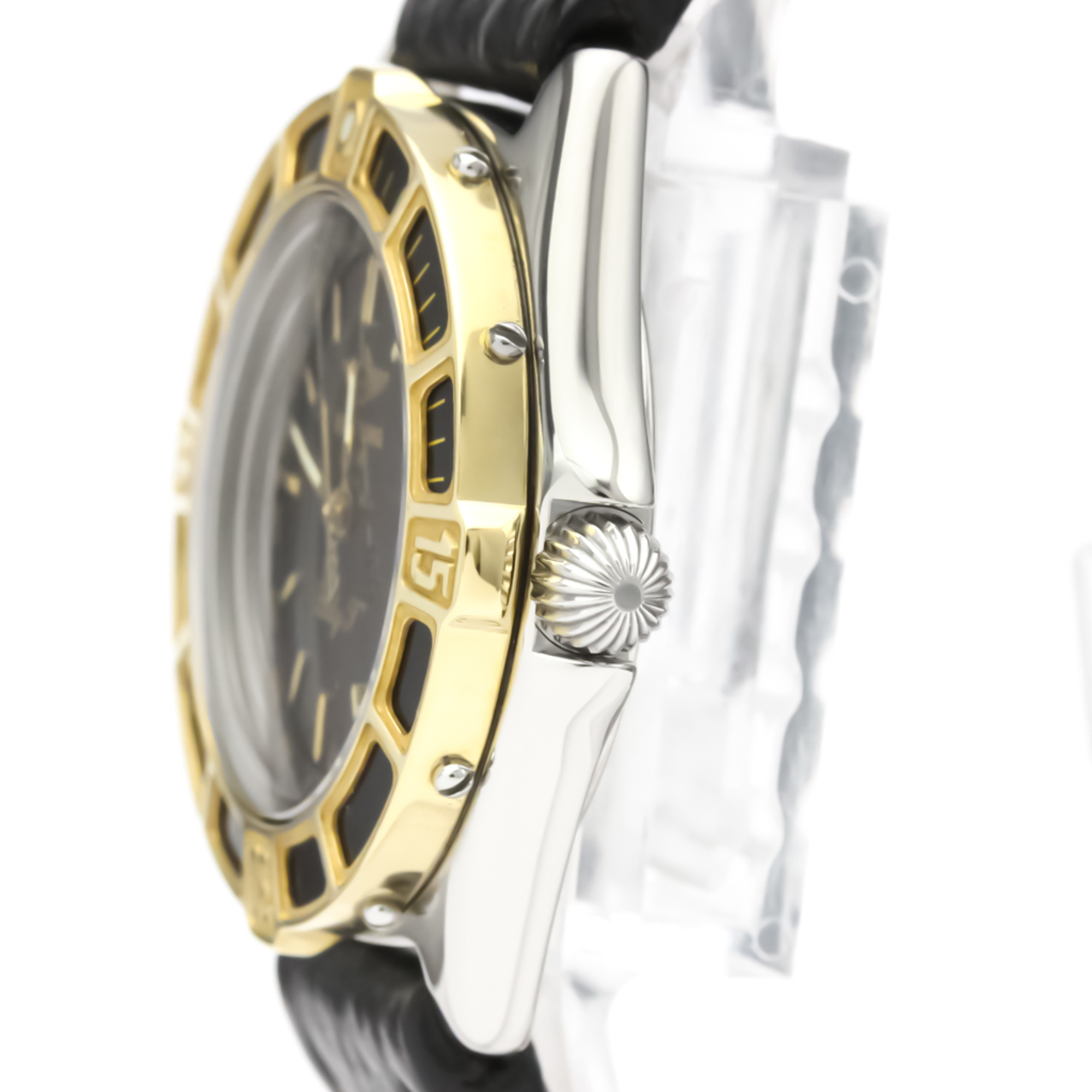 Breitling Lady J Quartz Stainless Steel,Yellow Gold (18K) Women's Dress Watch D52065