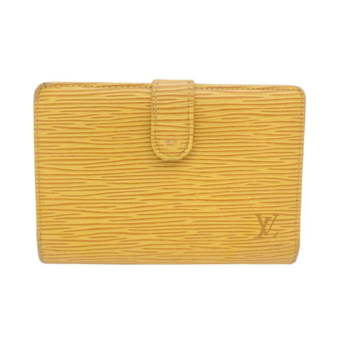 Authentic Louis Vuitton Yellow Epi Leather Bill-Fold Wallet