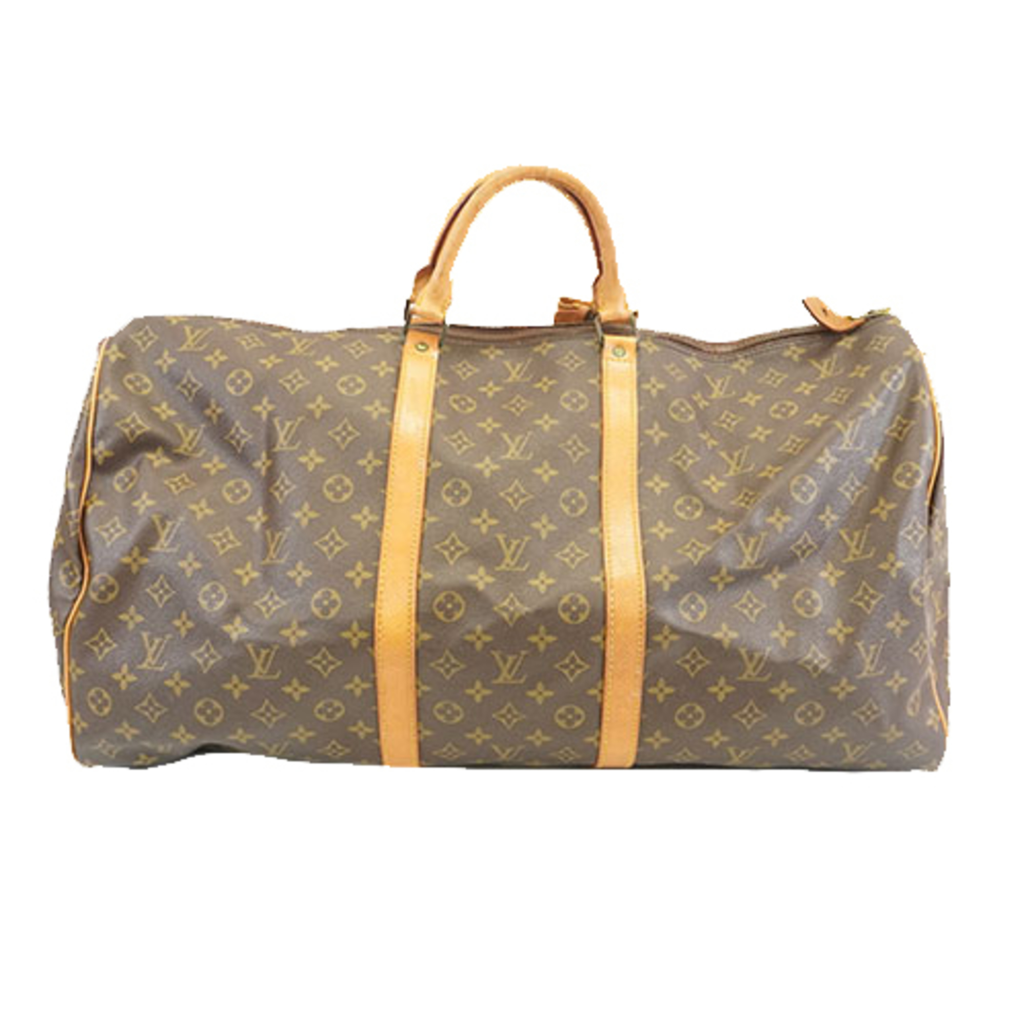 Louis Vuitton Monogram M41422 Men Women Unisex Boston Bag Brown